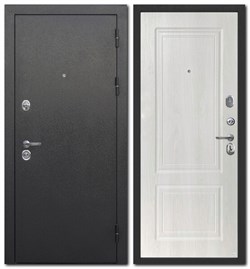 Входная дверь Статус Серебро Ясень белый и Венге внутри - фото 5319