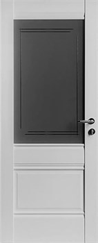 Межкомнатная дверь серии Классика светло серый стекло метелюкс - фото 5805