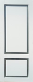 Межкомнатная дверь Прага 2 Белый матовый стекло метелюкс - фото 5813