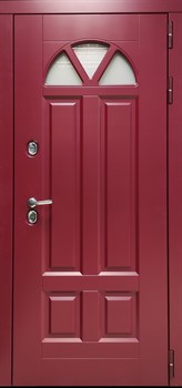 Входная дверь ДК Барселона Красная эмаль/Синяя эмаль/Серая эмаль/Коричневая эмаль - фото 5949