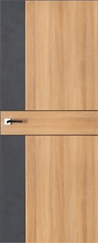 Межкомнатная дверь Неаполь 014 ДГ дуб золотой/антрацит 2230