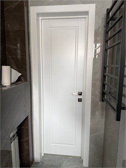 Наша работа. Модель Glanta Эмаль белая и входная Стальная линия Фрейя 2241