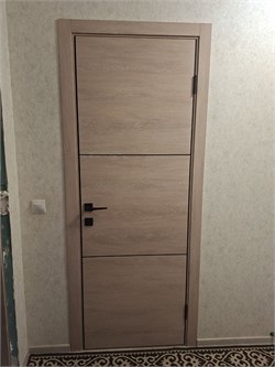 Наша работа по установке межкомнатных дверей URBAN с металлической кромкой 2247