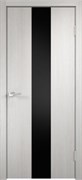 Межкомнатная дверь серии Smart Z2 PO Дуб белый стекло лакобель черное