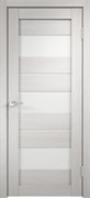 Межкомнатная дверь серии Duplex 12 PO Дуб белый стекло лакобель белое