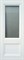 Межкомнатная дверь Atom ДО Стекло метелюкс с фрезой Бархат белый - фото 6339
