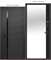 ВХОДНАЯ ДВЕРЬ 9 см ЧЕРНОЕ ЗЕРКАЛО 2222