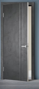 Готовая работа по установке двери Техно М2 Муар темно-серый - фото 5730