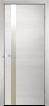Межкомнатная дверь Techno Z1 Зеркало матовое алюминиевая кромка (Дуб белый поперечный) - фото 6144