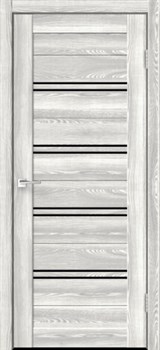 Межкомнатная дверь XLine 4 PO Лакобель черное (Клен айс) под заказ - фото 6199