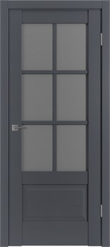 Межкомнатная дверь ПИЛОТ ER2 Emalex onyx Dark Cloud стекло графит 2210 - фото 6999