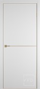Межкомнатная дверь Urban 1 Emalex ice 4-xGE Gold mould (запил под замок 1) 2204