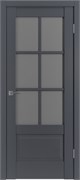 Межкомнатная дверь ПИЛОТ ER2 Emalex onyx Dark Cloud стекло графит 2210