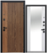 ВХОДНАЯ ДВЕРЬ ЛЮКСОР 2МДФ РЕЙКА ЗЕРКАЛО 2185
