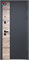 ВХОДНАЯ ДВЕРЬ ЛЮКСОР 2МДФ ДУБ ВЕРТИКАЛЬ НЕО САТИН ЧЕРНЫЙ 2187
