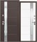 ВХОДНАЯ ДВЕРЬ 9 см Муар Коричневый Эмалит Белый СП-1 2261